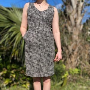 J. Crew | Textured Gray | Mini | Size 2 | Pockets